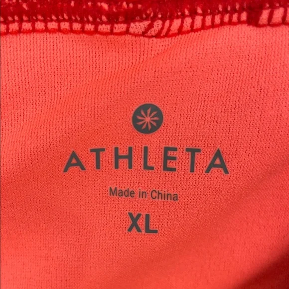 Athleta Fun In The Sun Drawstring Waist 2 Pocket Red Women's XL Swim Shorts - Picture 8 of 8